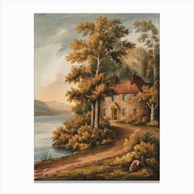 House By The Water Canvas Print