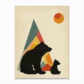 Bear And Cub 1 Canvas Print