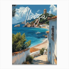 Ibiza Spain Travel Canvas Print