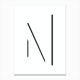 N by emerybloom Canvas Print