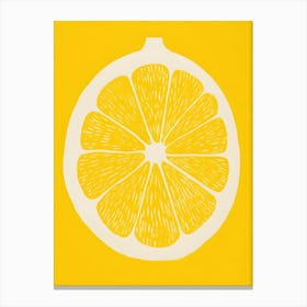 Lemon Slice 1 Canvas Print