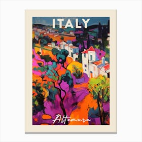 Altamura Italy 1 Fauvist Painting  Travel Poster Canvas Print