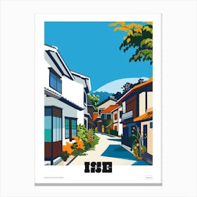 Ise Japan 5 Colourful Travel Poster Canvas Print