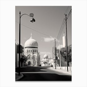 Haifa, Israel, Photography In Black And White 4 Canvas Print