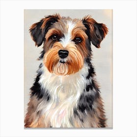 Glen Of Imaal Terrier 3 Watercolour dog Canvas Print