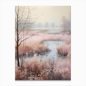 Dreamy Winter Painting Everglades National Park United States 4 Canvas Print