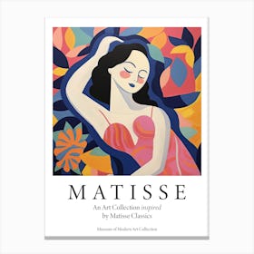 Woman Posing For The Artist, The Matisse Inspired Art Collection Poster Canvas Print