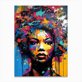 Graffiti Portraits  5 Canvas Print