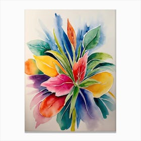 Watercolor Flower Painting 5 Canvas Print