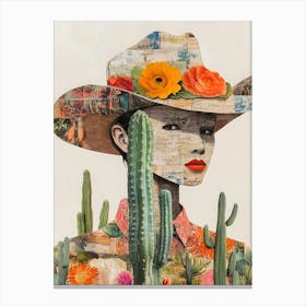 Cactus Woman Canvas Print