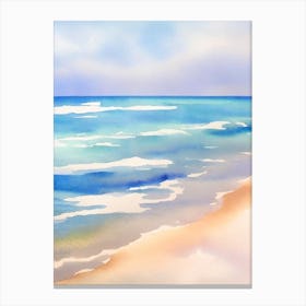 Delray Beach 2, Florida Watercolour Canvas Print
