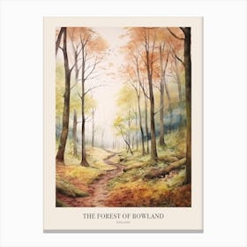 Autumn Forest Landscape The Forest Of Bowland England Poster Canvas Print