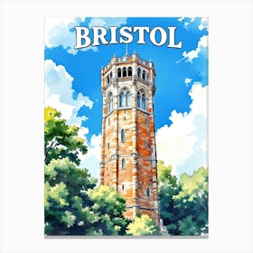 Bristol Retro Vintage Travel V 04 Canvas Print