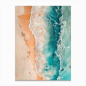 Aerial View Of The Beach 10 Canvas Print