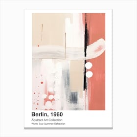 World Tour Exhibition, Abstract Art, Berlin, 1960 4 Canvas Print
