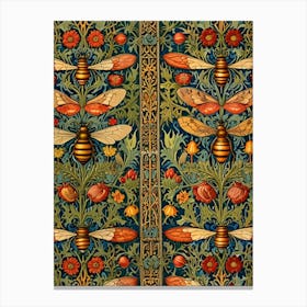 William Morris Bees And Flowers 4 Canvas Print