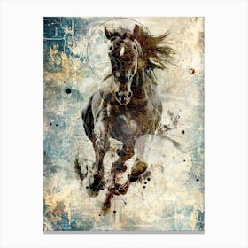 Poster Horse Wild Animal Illustration Art 01 Canvas Print