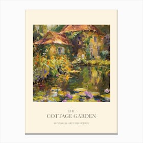 Cottage Garden Poster Summer Pond 4 Canvas Print