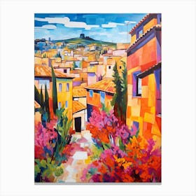 Granada Spain 3 Fauvist Painting Canvas Print
