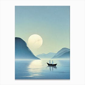 Moonlight On The Lake Canvas Print