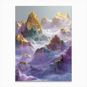 Abstract Mountains 1 Canvas Print