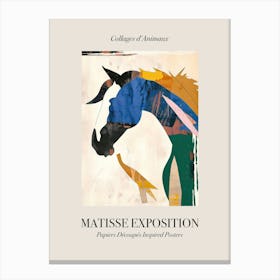 Horse 1 Matisse Inspired Exposition Animals Poster Canvas Print