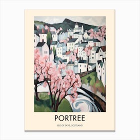 Portree (Isle Of Skye, Scotland) Painting 3 Travel Poster Canvas Print