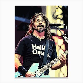 Dave Grohl Foo Fighters 6 Canvas Print