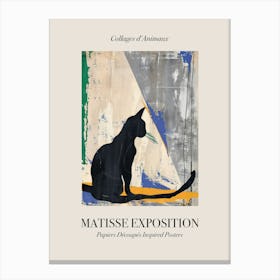Cat 5 Matisse Inspired Exposition Animals Poster Canvas Print
