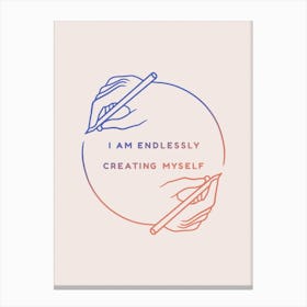 Endlessly Creating Canvas Print