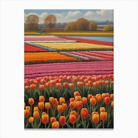 Iconic Tulips National Flower of Netherlands Canvas Print