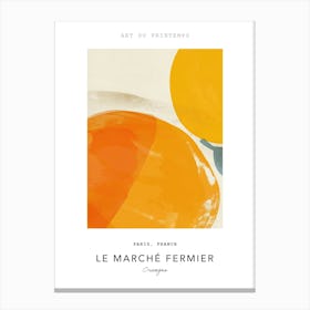 Oranges Le Marche Fermier Poster 1 Canvas Print