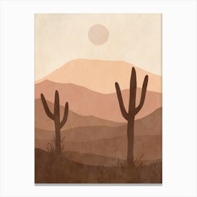 Sunset In The Desert 6 Canvas Print