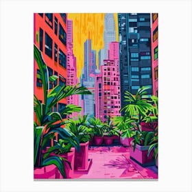 Pink City 7 Canvas Print