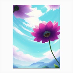 Daisy Wallpaper Canvas Print