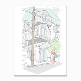 Tokyo Apartments Canvas Print