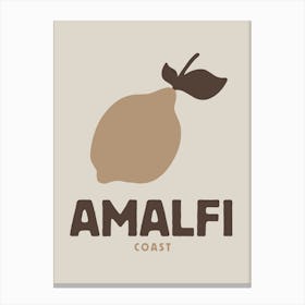 Amalfi Coast Neutral Print Canvas Print