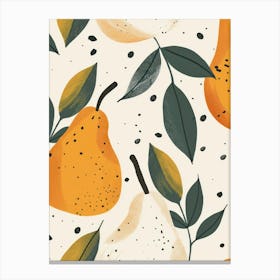 Pears Close Up Illustration 5 Canvas Print