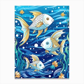 Fishes In The Sea 1 Canvas Print