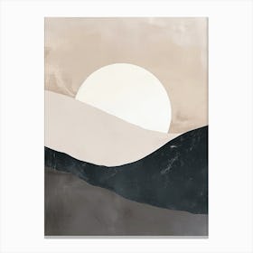 Calm Beneath The Waves Minimalist Style Canvas Print