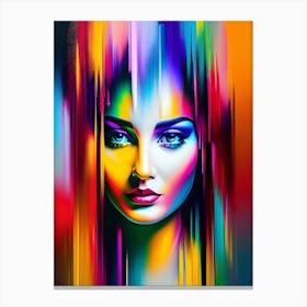 Colorful Woman Canvas Print