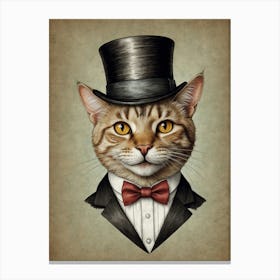 Tuxedo Cat 5 Canvas Print