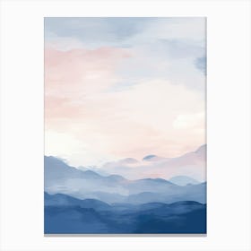 Abstract Of Mountains Canvas Print