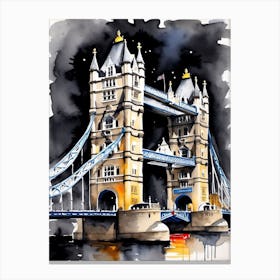 Tower Bridge In London Canvas Print