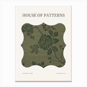 Floral Pattern Poster 54 Canvas Print