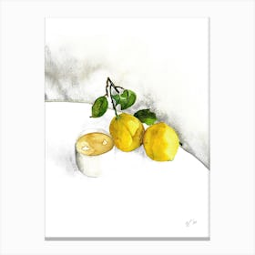 Lemon Tea Canvas Print