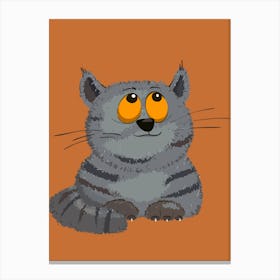 Cartoon Cat Canvas Print