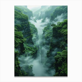 Chinese Waterfall Canvas Print