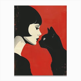 Black Cat Canvas Print Canvas Print