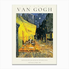 Van Gogh Cafe Terrace At Night  Canvas Print